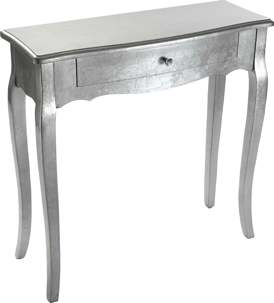 Konsolentisch mit Schubladen Silver Cagliari Holz MDF/Tannenholz (30 x 80 x 80 cm)