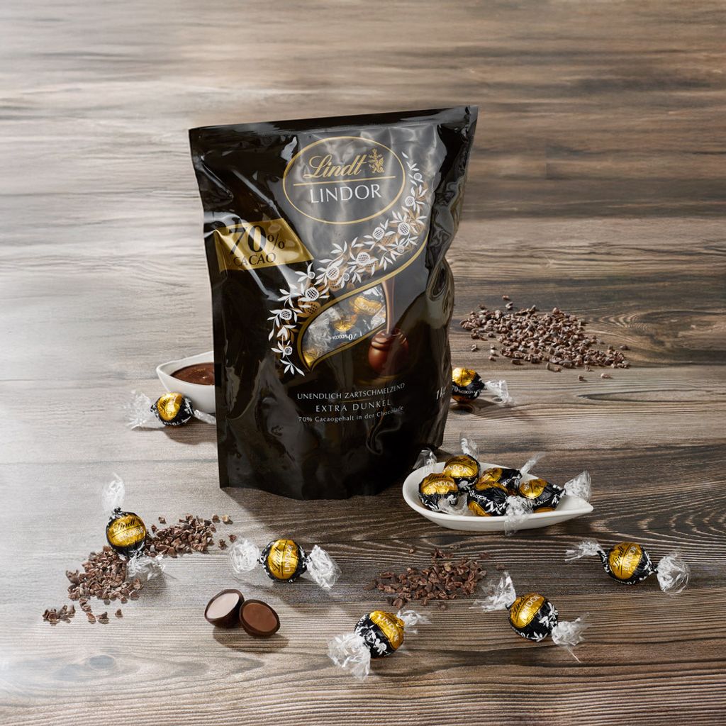 Lindt Lindorkugeln Sorte 70% Kakao 600gr. (1000gr. / 26,65