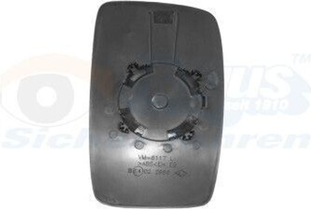 VAN WEZEL Spiegelglas Außenspiegel Links für FIAT Scudo (270, 272) Konvex Unbeheizt 1612831