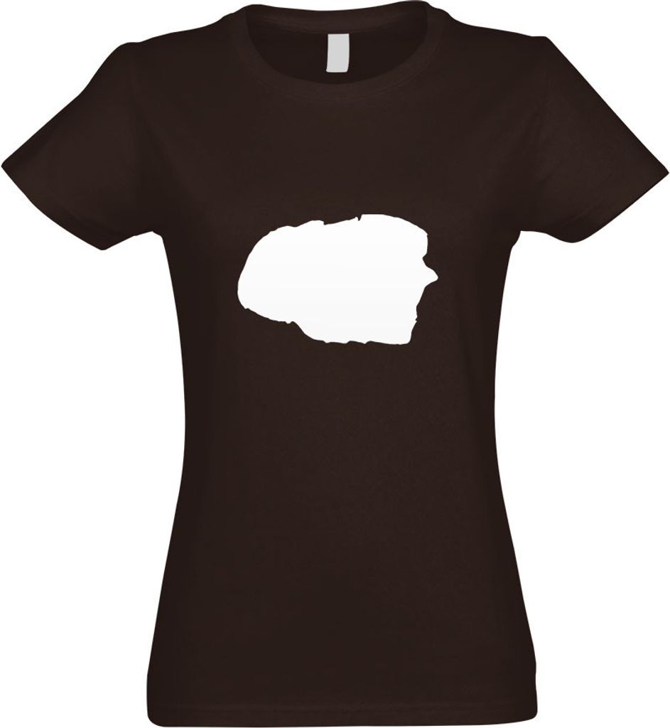 Kiwistar - T-Shirt tailliert - Damen - Chocolate - Föhr - Deutschland - Insel - mit Motiv Bedruckt - Funshirt Design - Sport - Freizeit - Damen - L