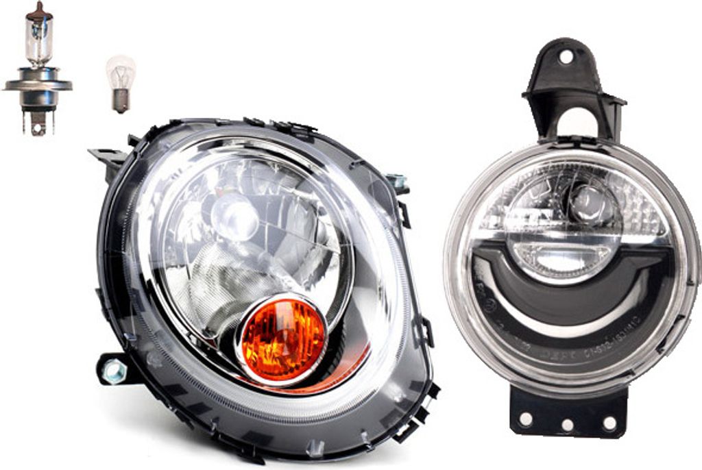 Johns, Scheinwerfer passend für BMW Mini R55 56 57 58 59 06- Rech. Leuchtmittel Blinker 63172751293 51112751293 63122751264 2751264