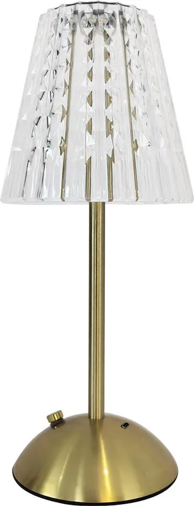 Lampe de table Milagro ELBA or antique 1,6W LED USB-C avec cristal