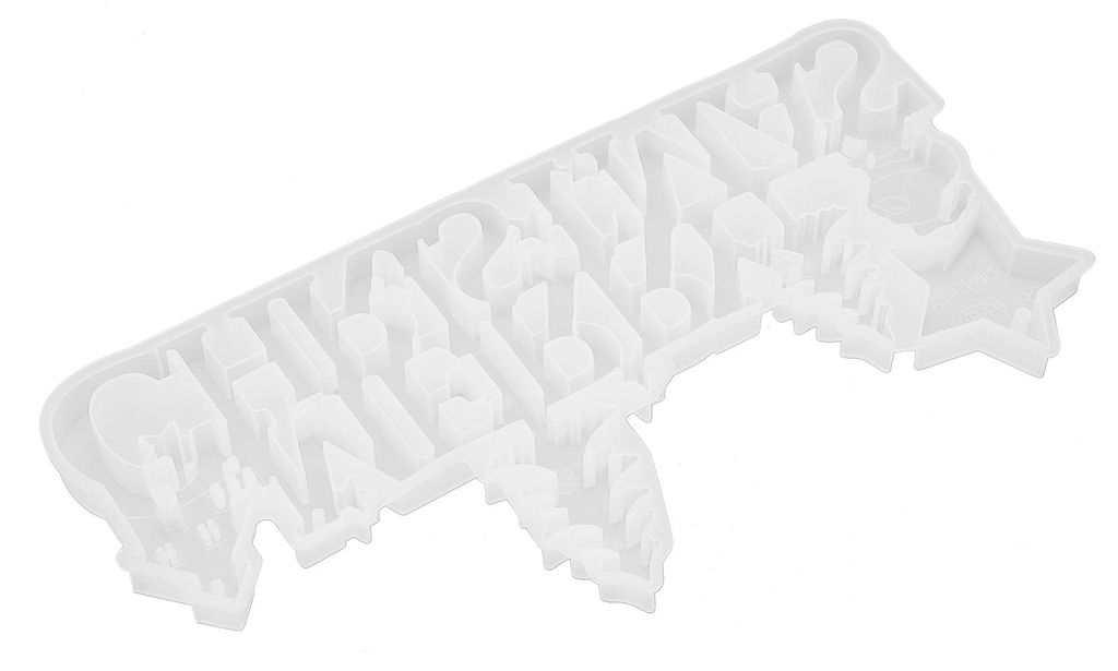 Weihnachtsform aus Silikonharz – leicht zu reinigen, wiederverwendbar, aus sicherem Material – 3D-Buchstabenformen aus Harz für Weihnachtsdeko...
