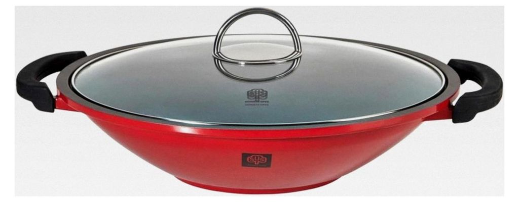 Wok "Gloria" 36 cm in Rot