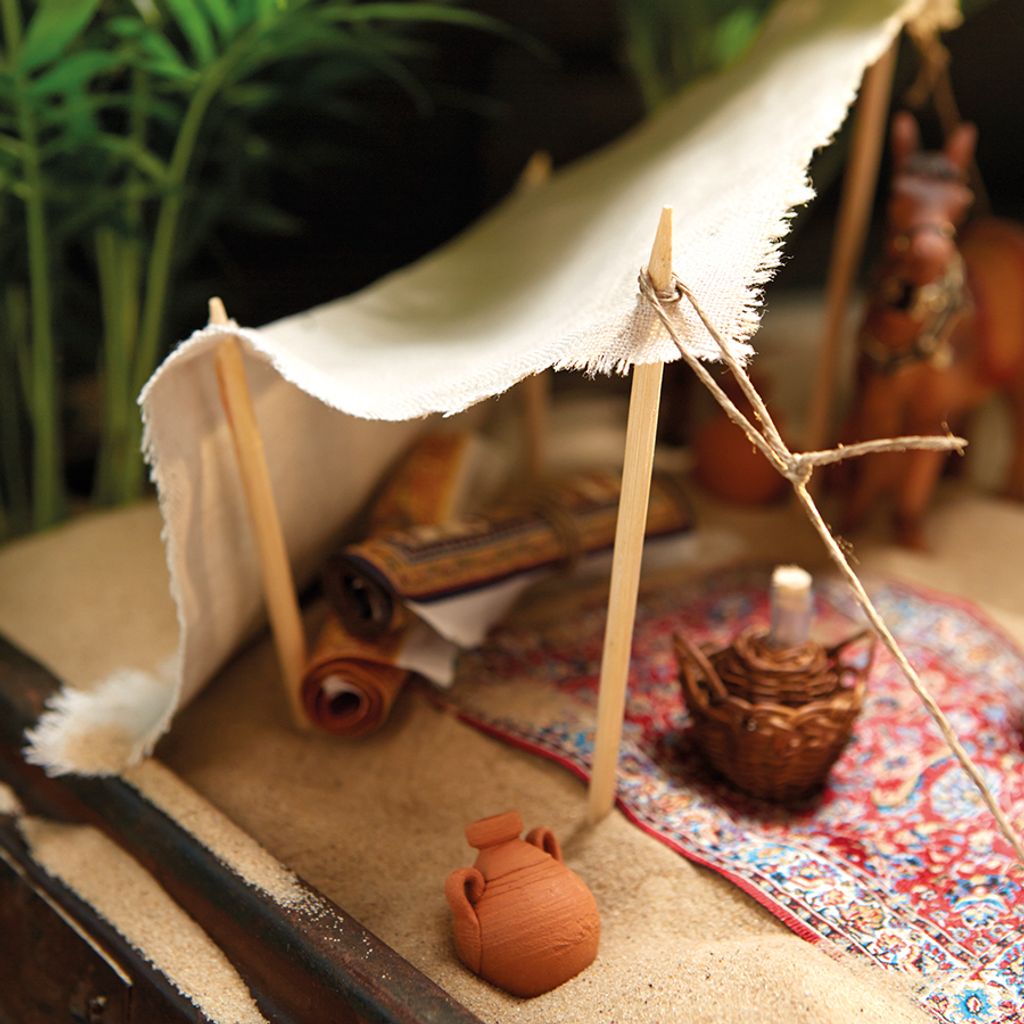 FADEDA 6 tappeti in miniatura/altezza: 1 cm/dipinti a mano/personaggi fedeli ai dettagli, decorazione da tavolo di Natale accessori presepe
