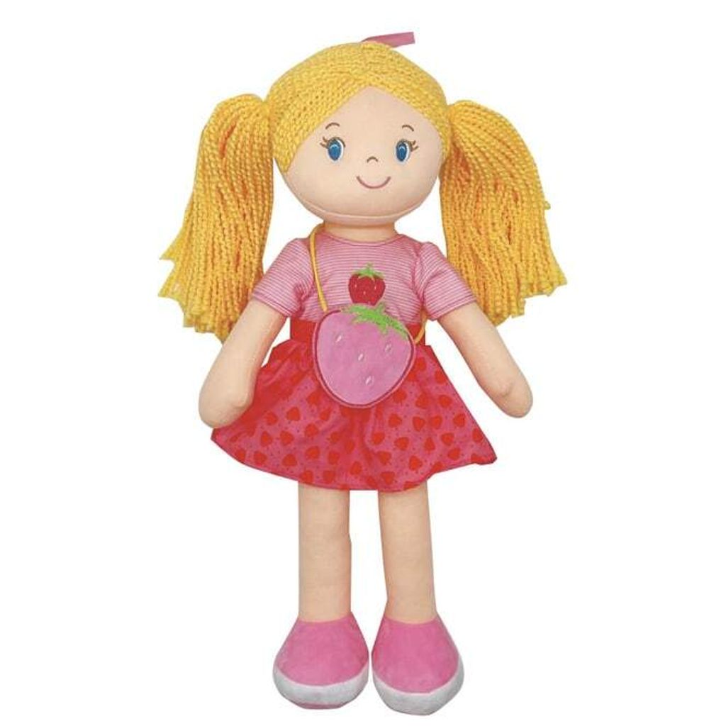 Besttoy - Weichpuppe Maggy mit Erdbeeroutfit Produktbild 