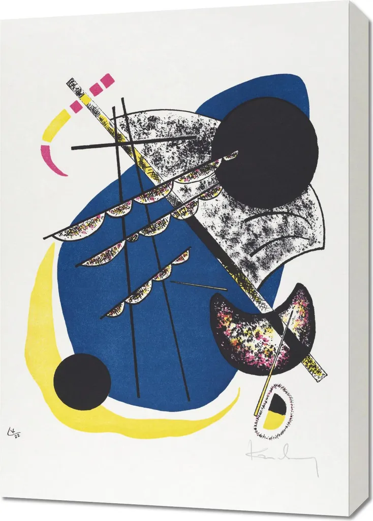 Affiche Wassily Kandinsky Petits Mondes II 50x70cm pour Salon Vintage