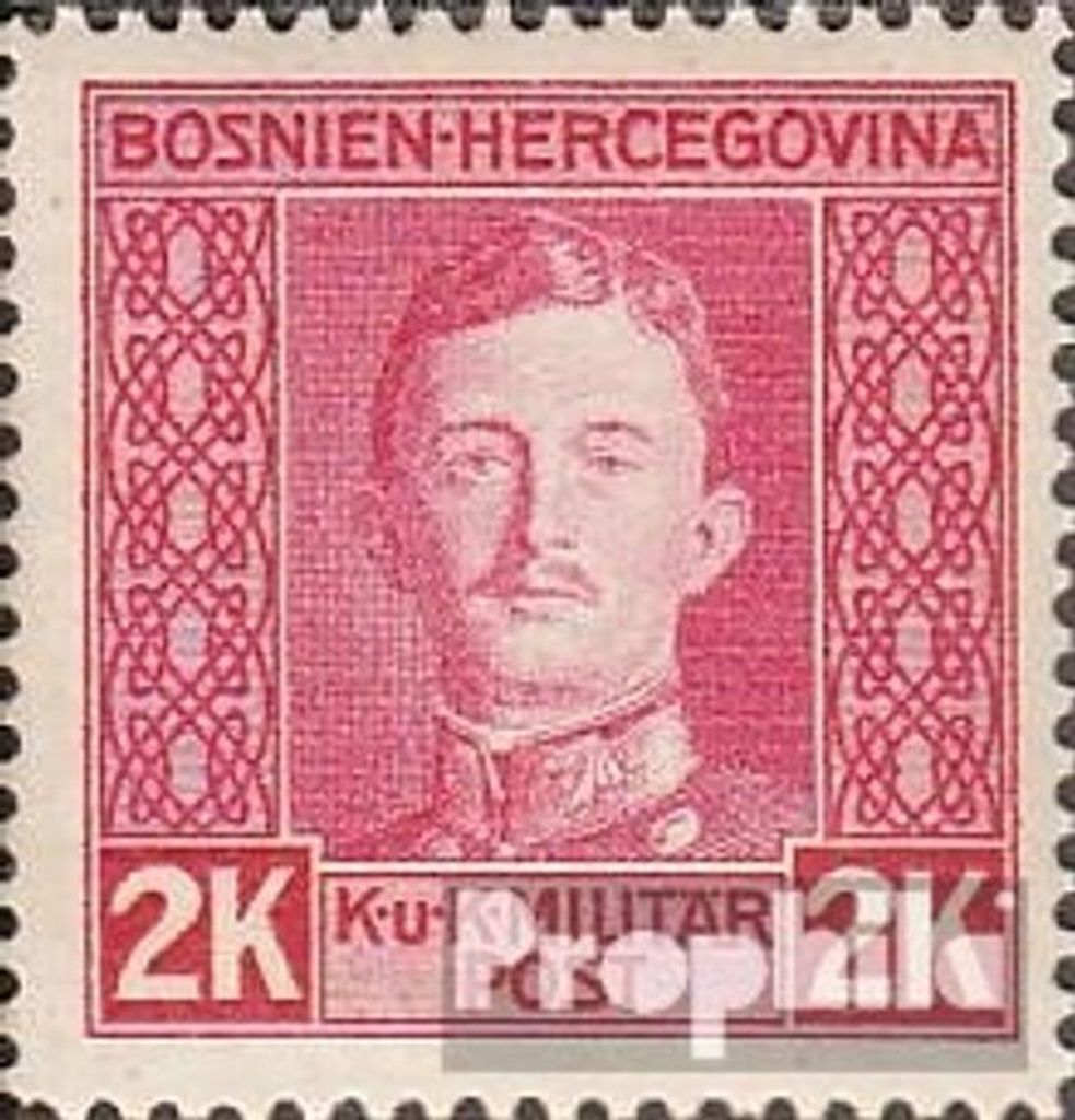 Briefmarken Österr.-Bosnien-Herzeg. 1917 Mi 138 mit Falz Karl I.