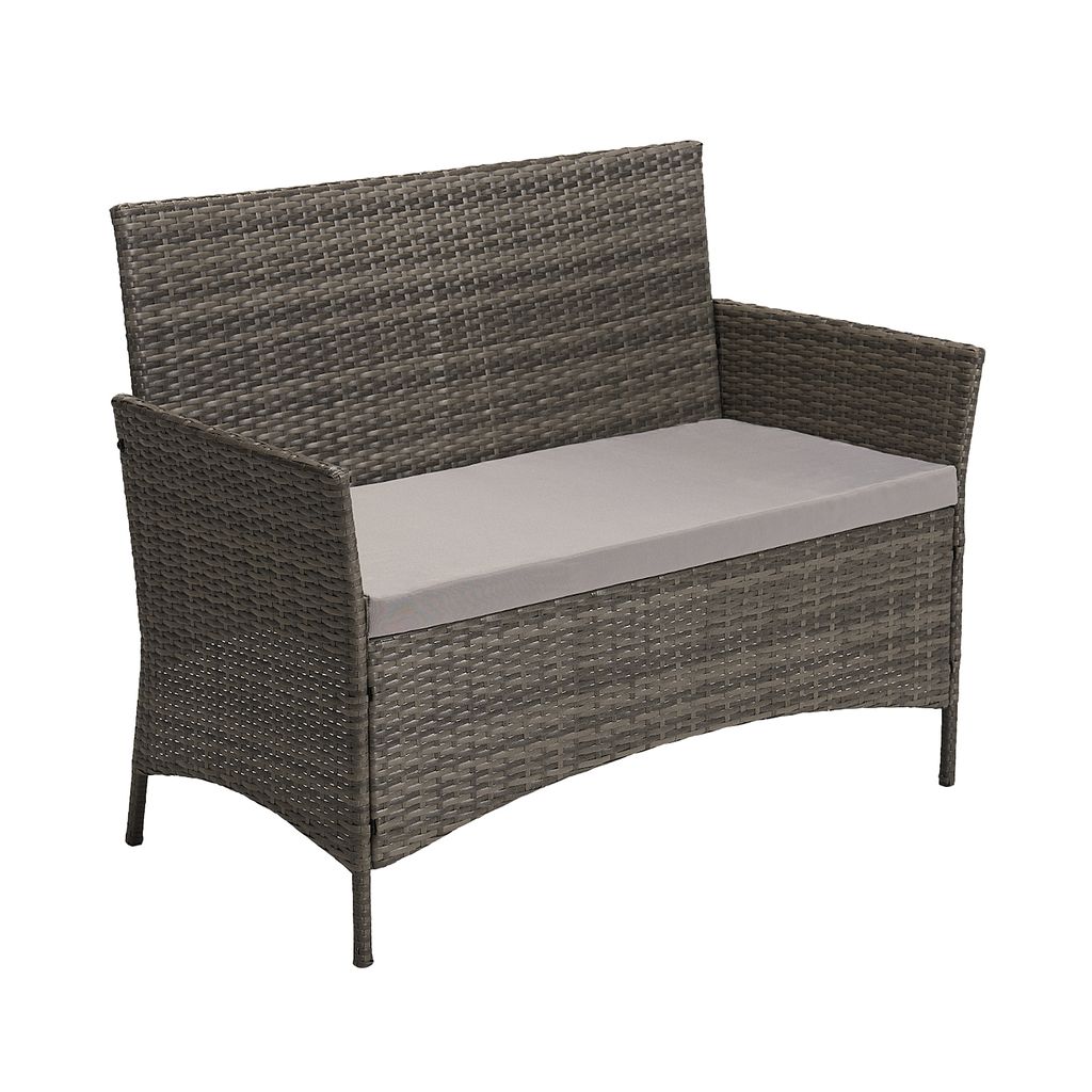 SVITA Rattan Set BROOKLYN 2020 in grau Gartenmöbel Terrasse Produktbild 4