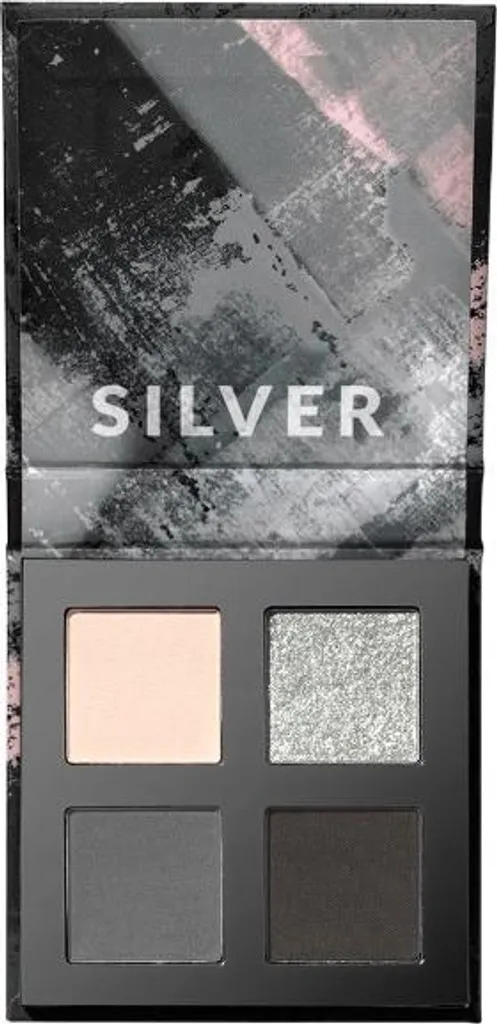Palette ombres à paupières pour soirée : Maquillage argenté de fête
