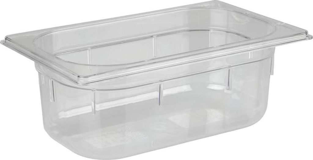 APS 82030 GN 1/4 Behälter, Polycarbonat, 26,5 x 16,2 cm, Tiefe 100 mm, 2,5 Liter