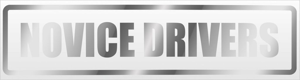 Kiwistar Novice Drivers Magnetschild Schild magnetisch - 30cm Chrom - Magnetfolie für Auto PKW Kfz