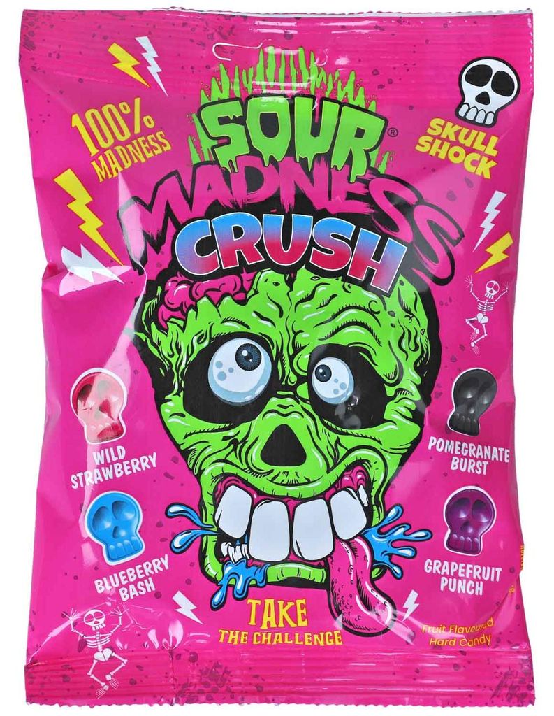 Sour Madness 60 g Rosa Extrasaure Bonbons Zdjęcie produktu 