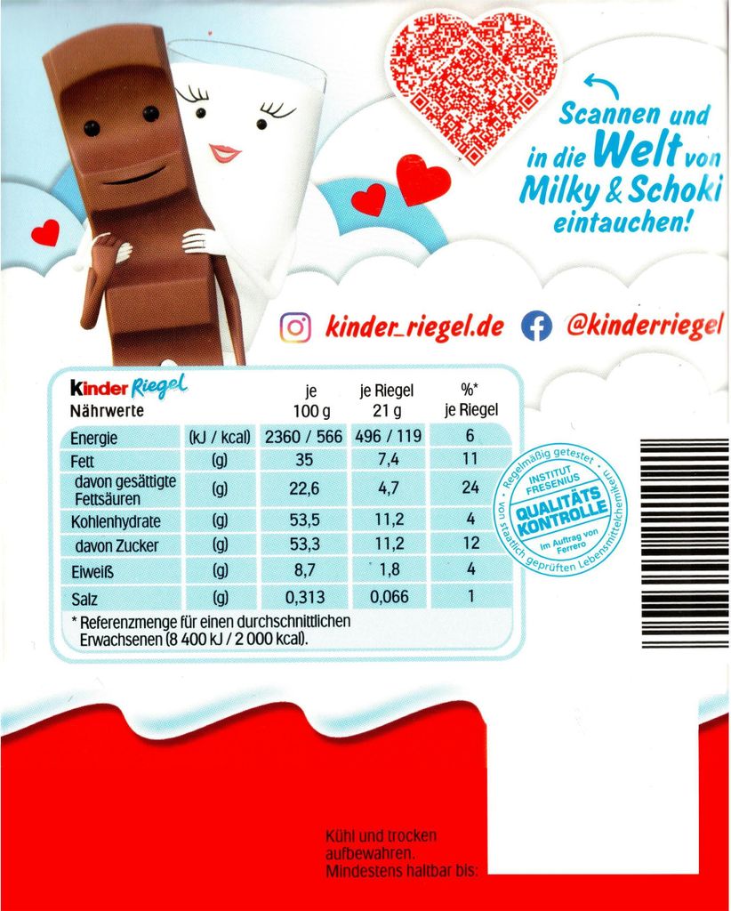 Krabička KinderRiegel - 10 tyčiniek po 21 g Obrázok produktu 6