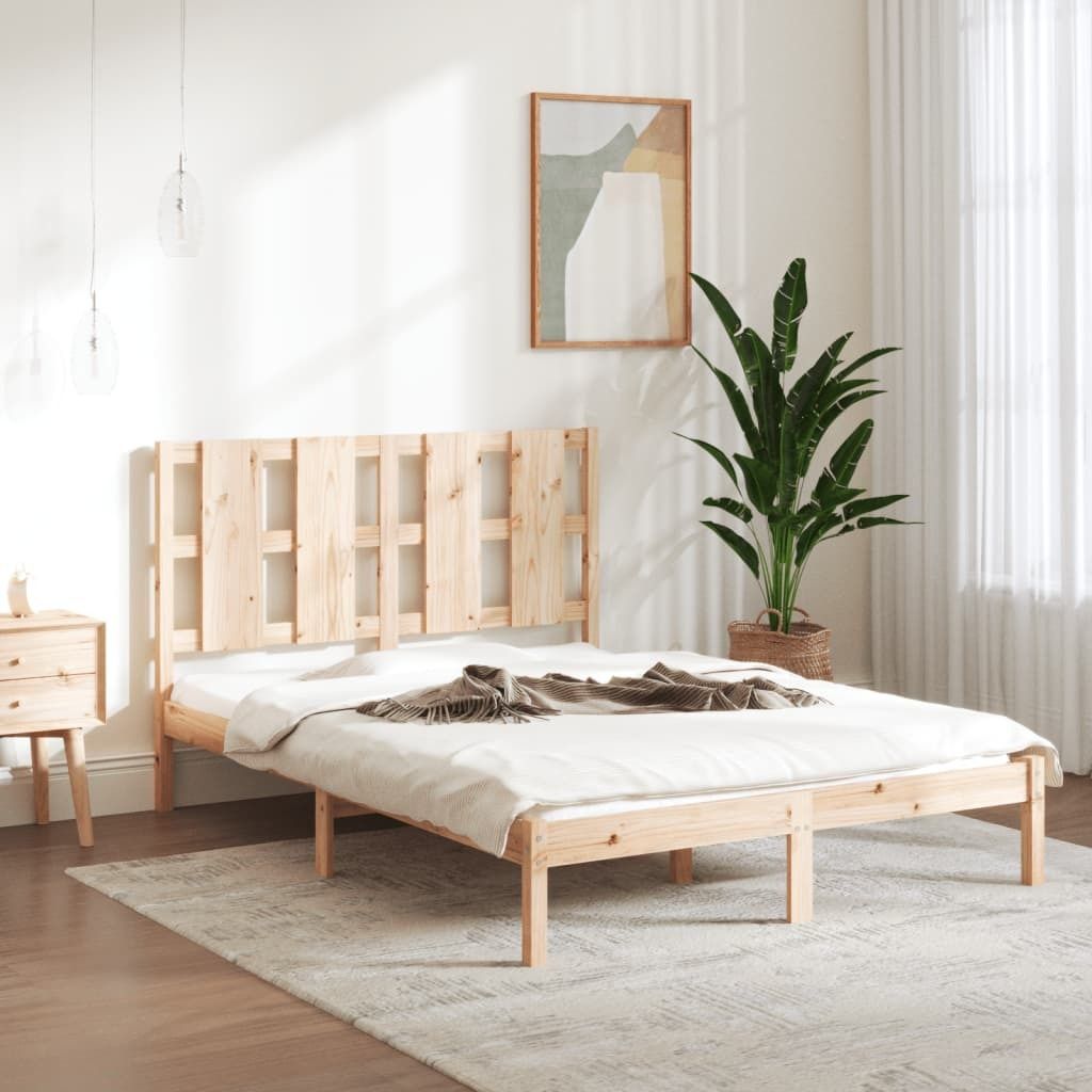 Maison Exclusive - Massivholzbett 135x190 cm