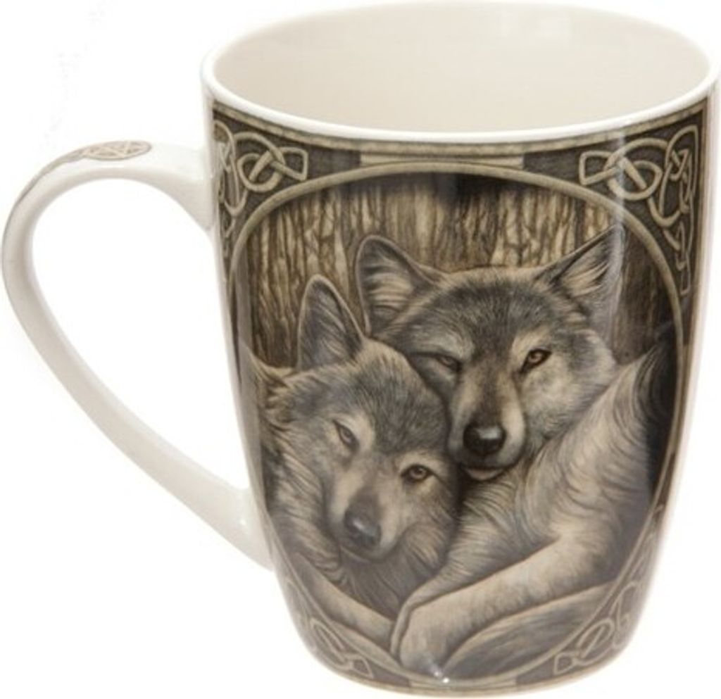 Lisa Parker Porzellantasse mit treuer Wolfsfreundin Produktbild 