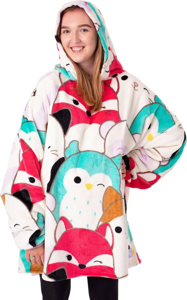 Pull Couverture Femme Squishmallows pour Cocooning et Soirées d'Hiver