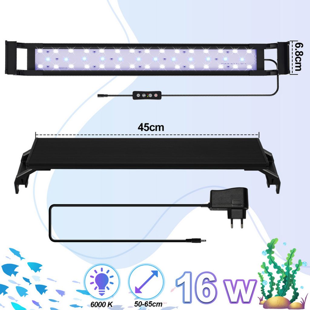 Tolletour Cm Led Aquarium Beleuchtung Kaufland De