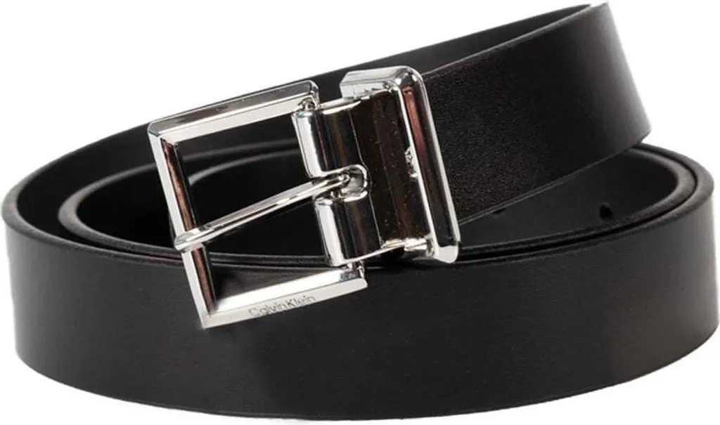 Calvin Klein Cintura Donna K60K610210 BAX Nero Taglia 80 in Pelle