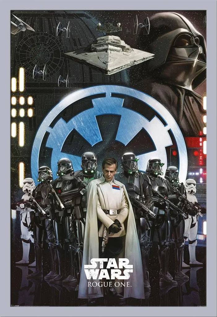 Arredo Star Wars: Poster Rogue One Framed Shinsuke Silver MDF 61x91