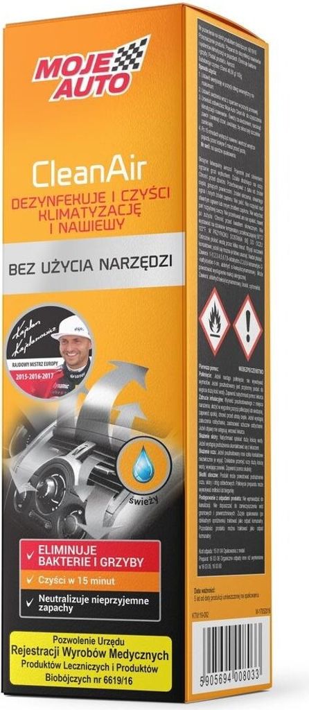 Środek Biobójczy Do Czyszczenia Klimatyzacji Clean Air Zdjęcie produktu 