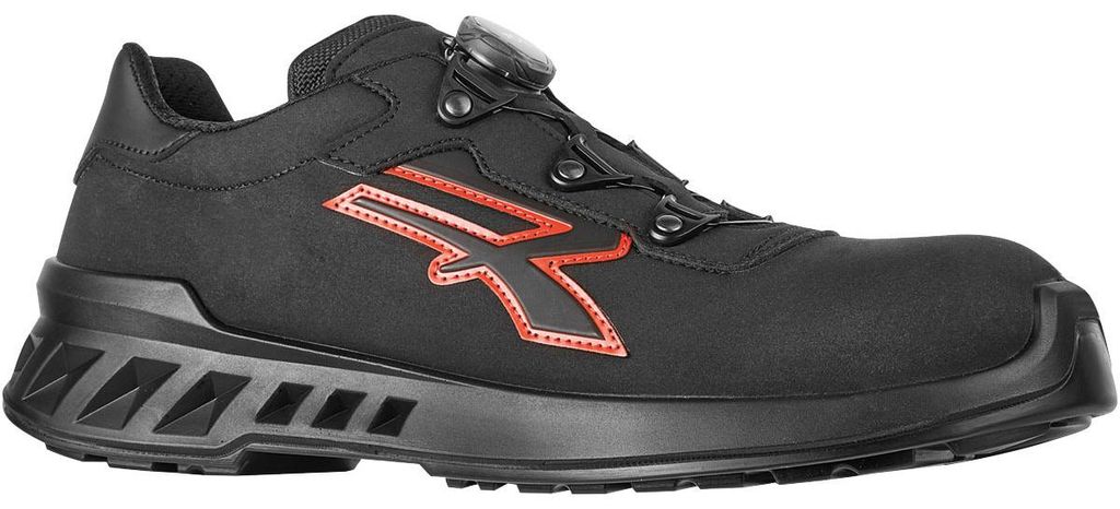 Sicherheitshalbschuh Caesar Gr.44 schwarz/rot S3 CI SRC ESD EN20345 Mikrofaser RV20324-44