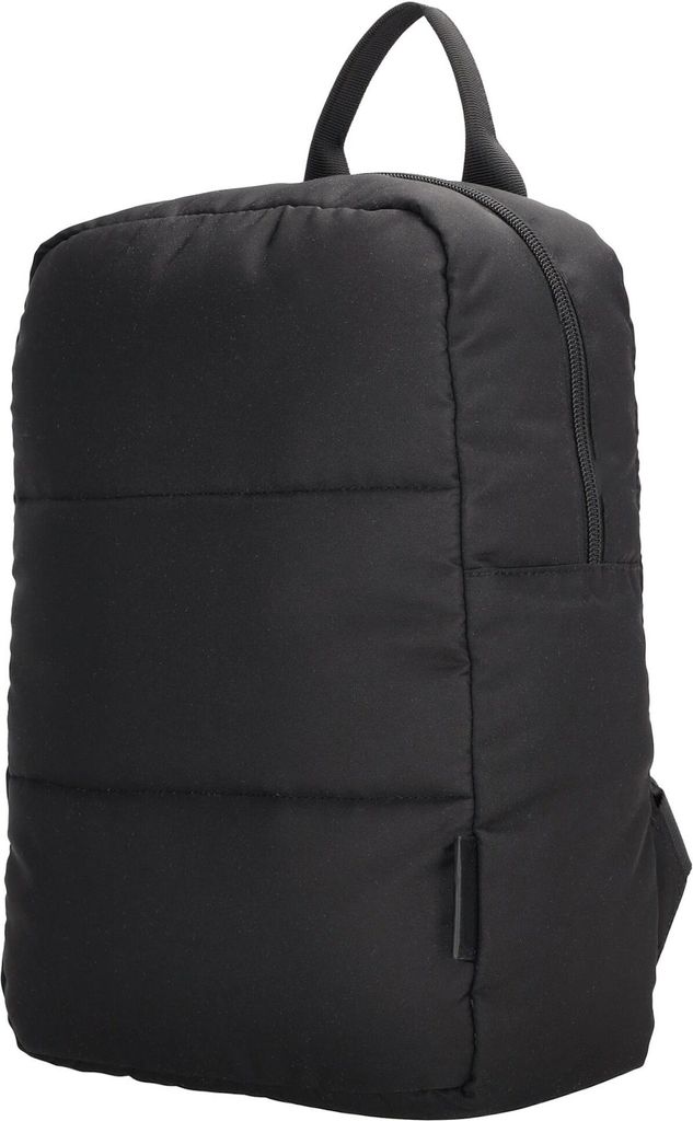 Damen Herren Überschlag Rucksack Plane Tasche Fahrradrucksack Kurier leder Optik Rollup Bag Schwarz