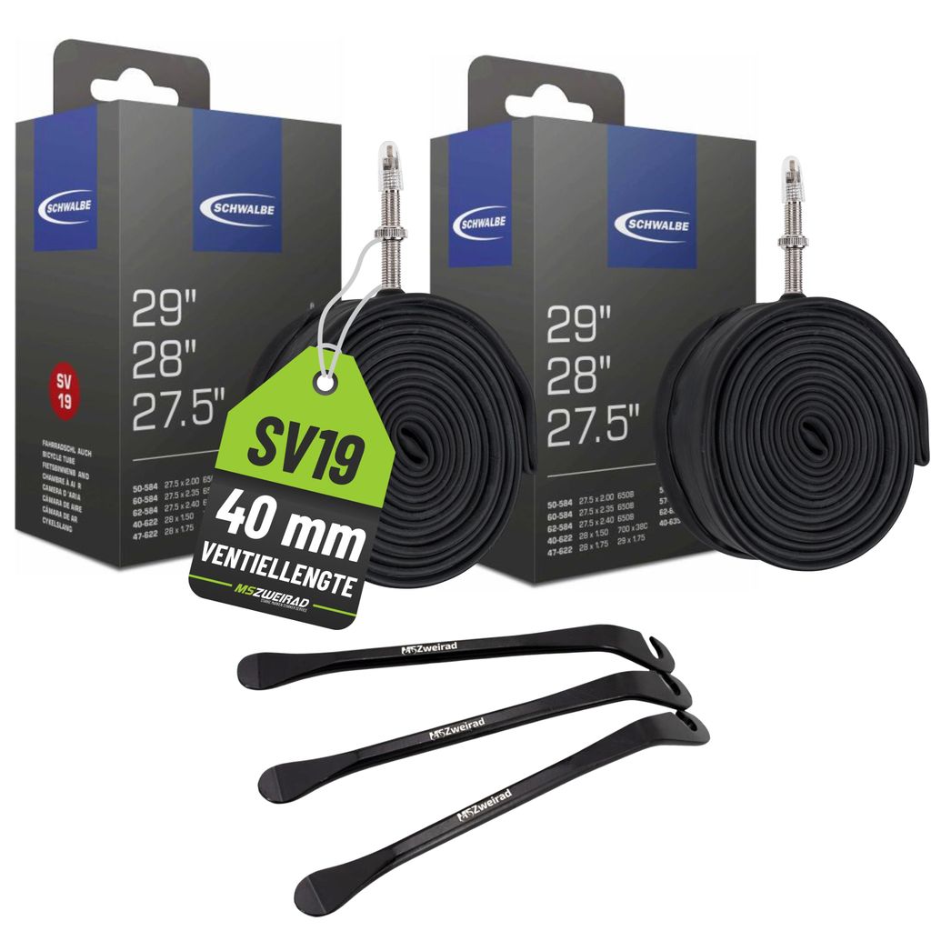 2x Schwalbe Fahrradschlauch SV19 40/62-584/635 mit Produktbild 