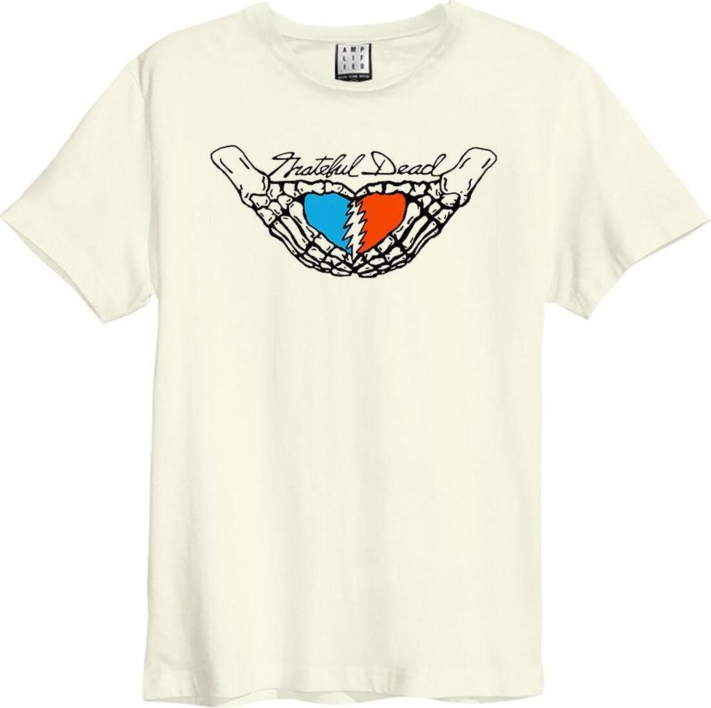 Amplified - "Heart Shaped" T-Shirt für Herren/Damen Uni GD746 (S) (Altweiß)