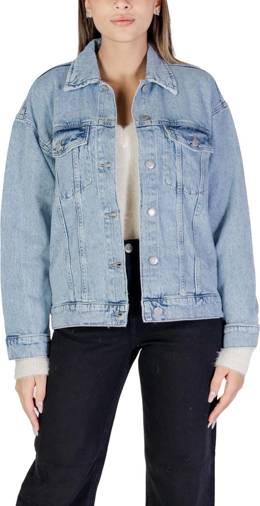 Vero Moda Azurblau Denimjacke Damen : Größe - M Größe: M