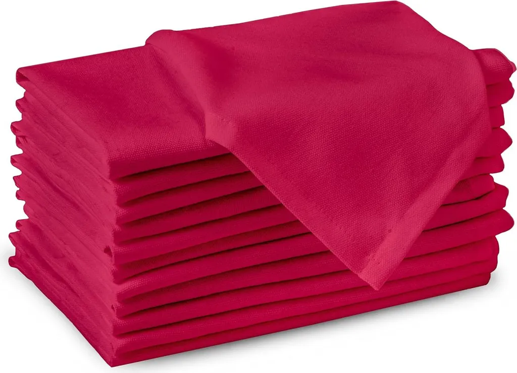 Lot 12 serviettes coton lavables violettes pour finir avec le jetable