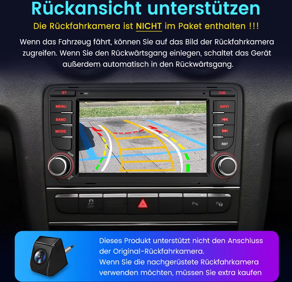 Autoradio Android 13 Audi A3 8P S3 RS3 2003-2012 Wireless CarPlay DAB+ - 12