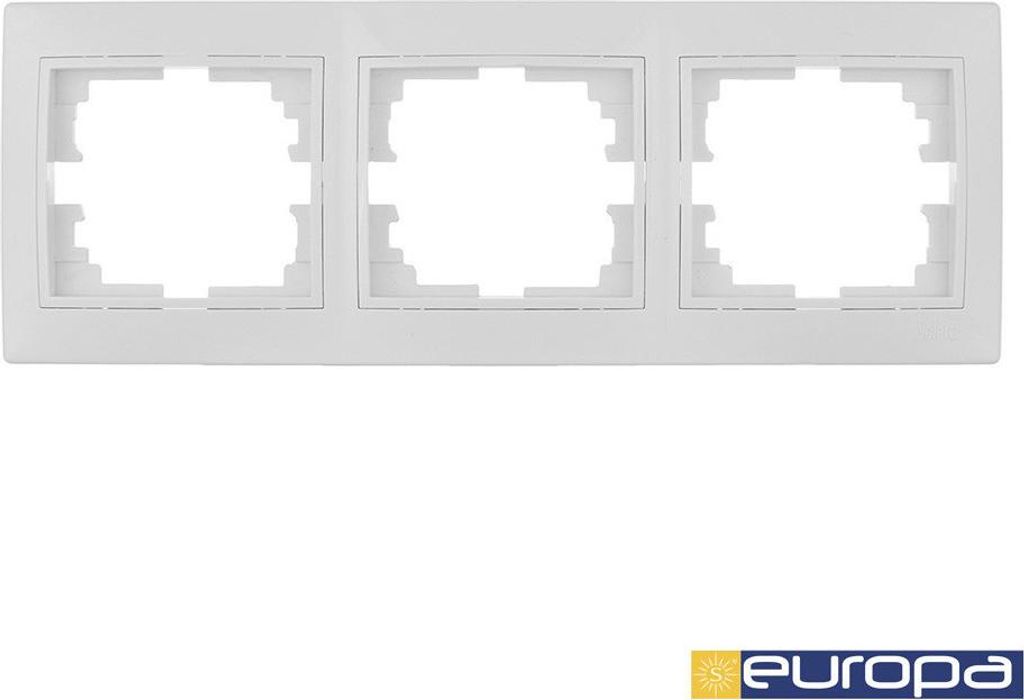 Cadre 3 éléments Blanc Design Horizontal, 3 Modules, Blanc Image du produit 