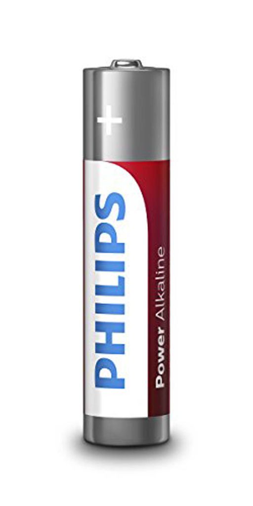 Philips Power Alkaline Akku LR03P4B/10, Einwegbatterie, Alkali, 1,5 V, 4 Stück(e), 42 mm, 10 mm