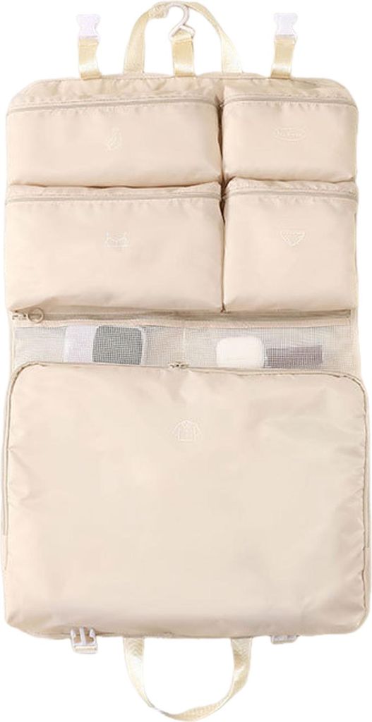 Aufbewahrungstasche für Kleidung, Koffer-Organizer-Tasche, großes Fassungsvermögen, mehrere Fächer, staubdicht, zum Aufhängen, faltbar, für G...