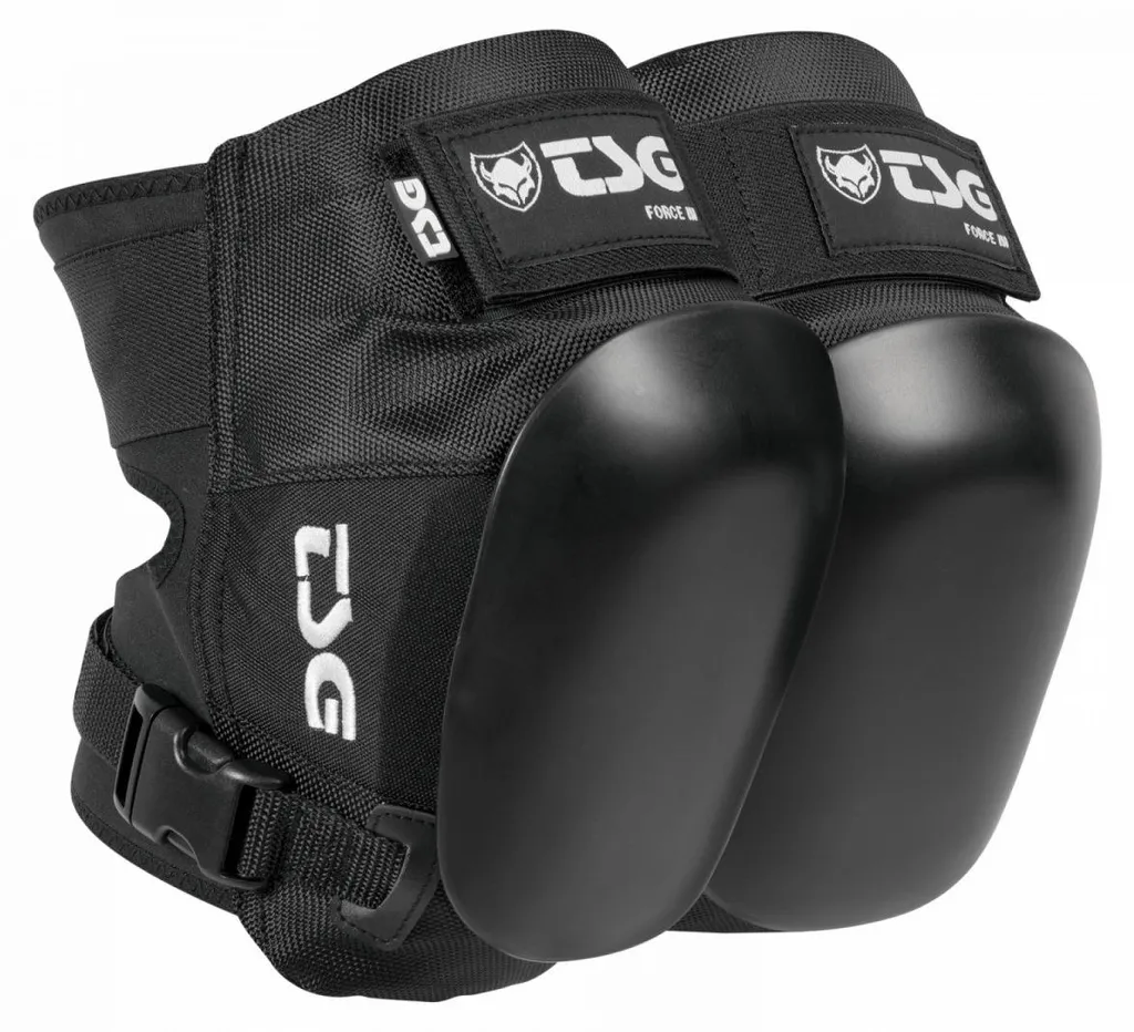 Genouillères TSG Force III Pro Noir - Protection Skate et Roller Derby
