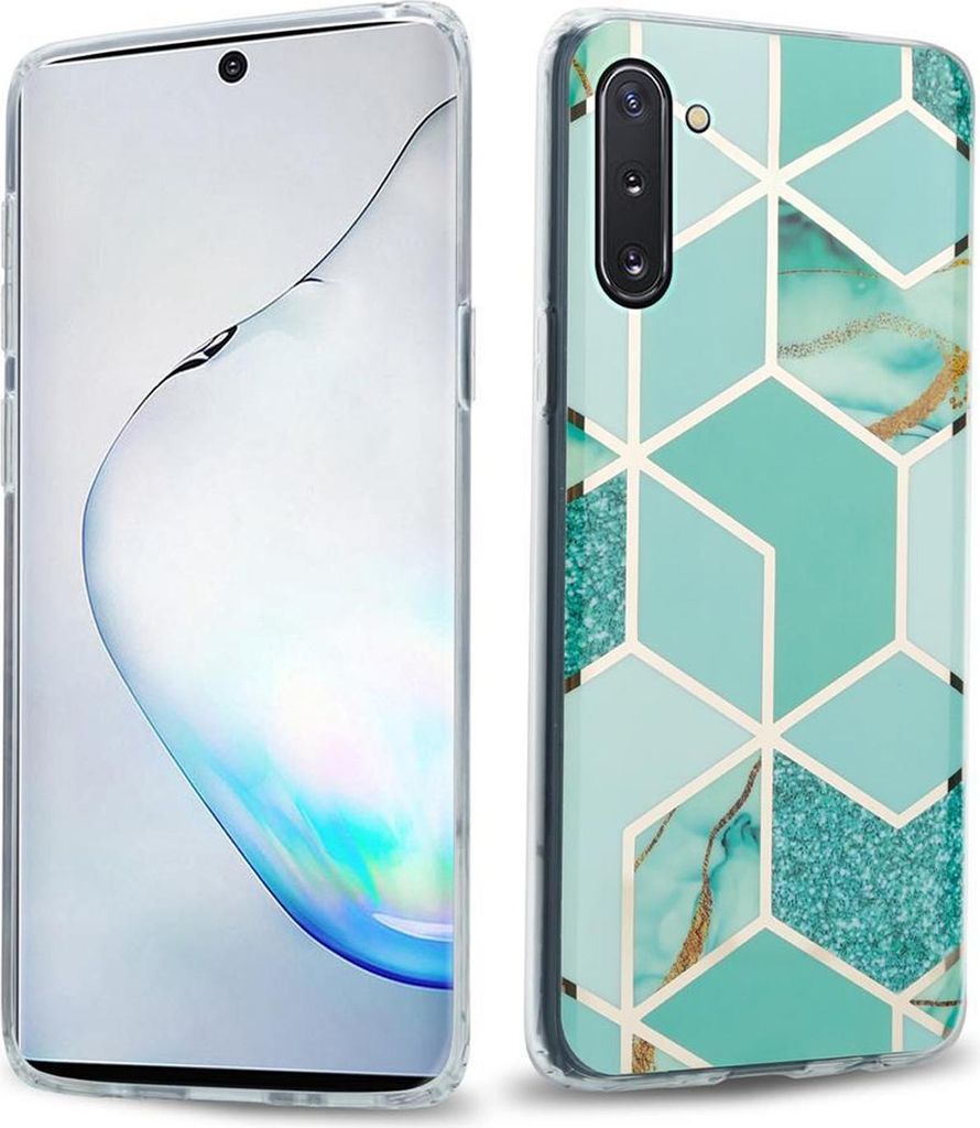 Cadorabo Schutzhülle für Samsung Galaxy NOTE 10 Hülle in Grün TPU Handyhülle Etui Case Cover