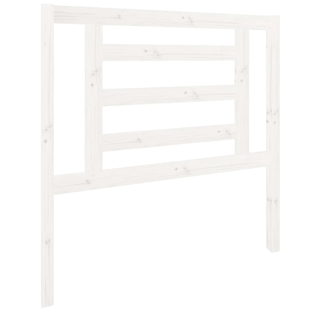 vidaXL Kopfteil Weiß 96x4x100 cm Massivholz Kiefer Produktbild 
