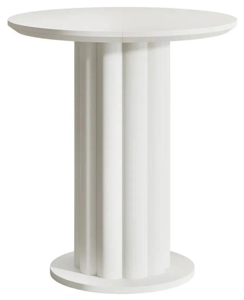 Table haute ronde blanche HOGA-JW1167 pour petits espaces