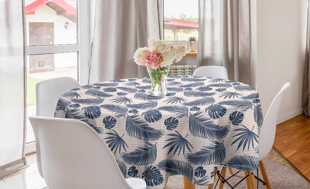 Tovaglia Circolare Monstera 150 cm Abakuhaus Arredo Cucina Tropical