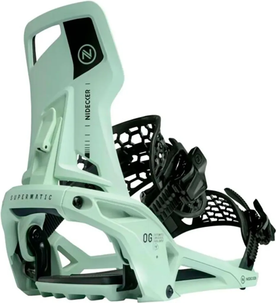 Fixations Nidecker Supermatic Vert S pour Snowboard - Usage Rapide - 2