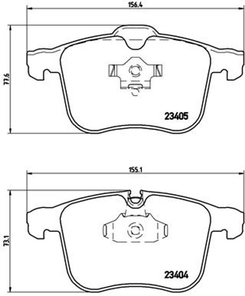 Brembo Bremsbelagsatz, Scheibenbremse Vorderachse P 59 046