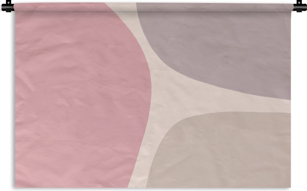 MuchoWow Wandteppich Wandbehang Gestaltung - Pastell - Minimalismus 60x40 cm Tapisserie Dekoration Wandtuch - Wanddekorationen