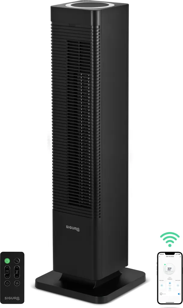 Radiateur soufflant WiFi Siguro HS-R450B Reindeer chaud et froid maison