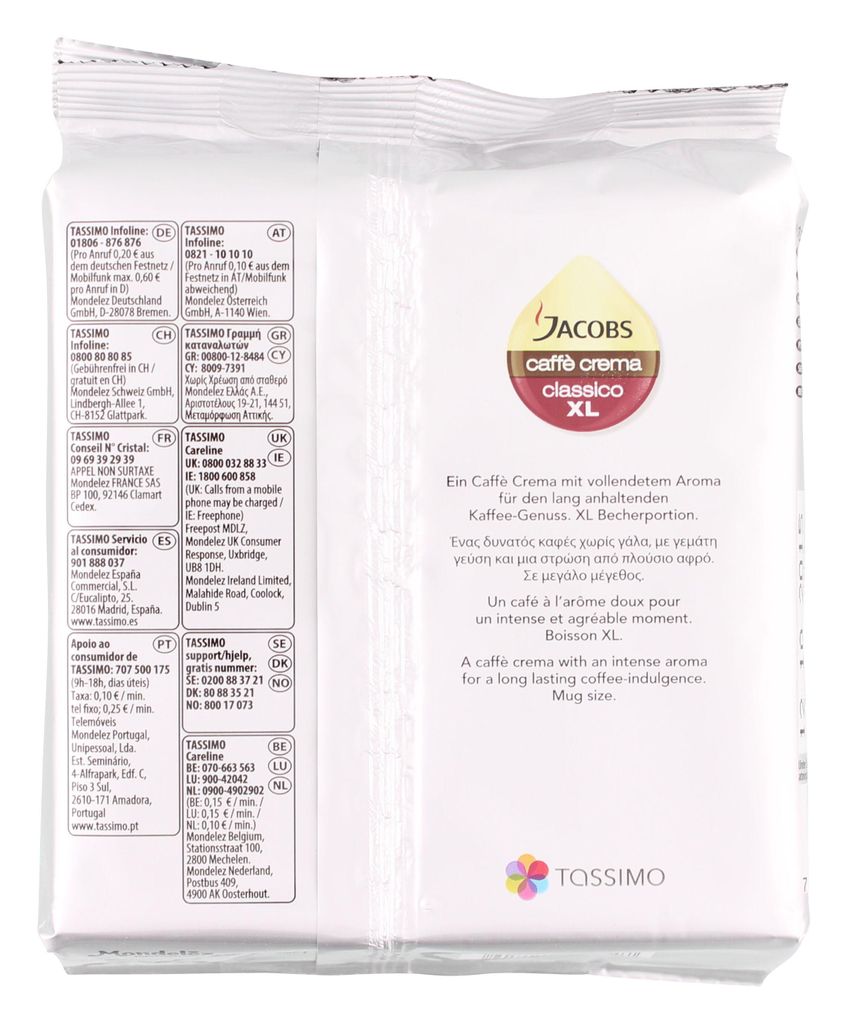 Tassimo Jacobs Caffè Crema Classico XL | 16 T Discs, Produktbild 7