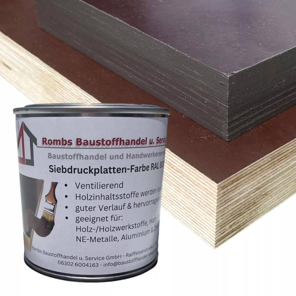 Siebdruckplatten Farbe Versiegelung Imprägnierfarbe Produktbild 