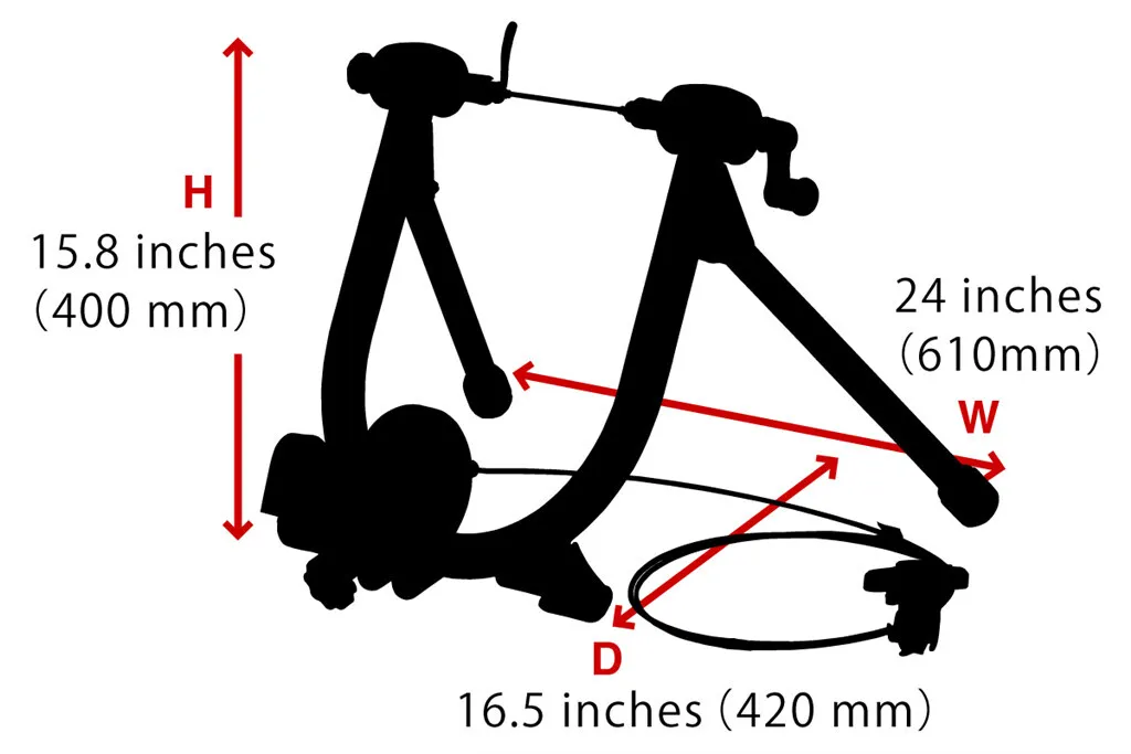 Entraînement Vélo Hiver Minoura LR341 avec Commande Déportée Cintre