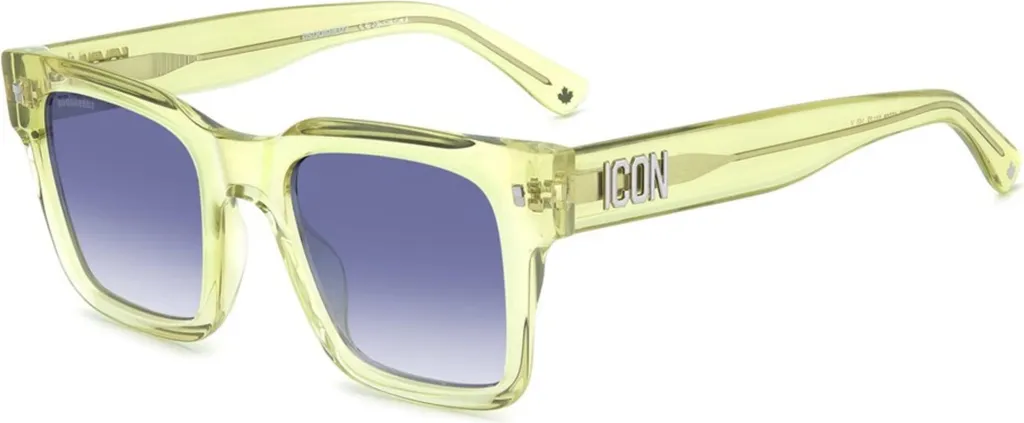 Dsquared2 Icon 0010s 1ED: Occhiali da Sole in Acetato Verde