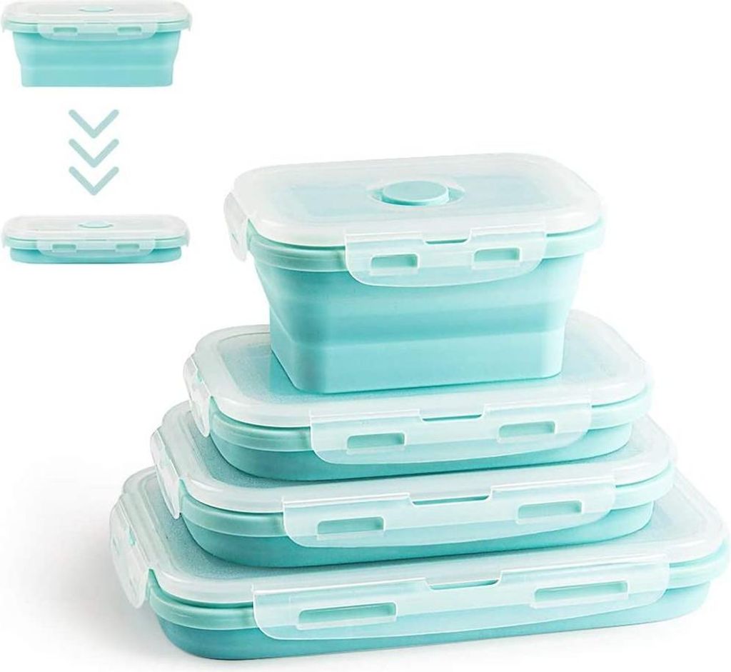 Skládací úložné boxy na čerstvé potraviny 4 ks Skládací Obrázek produktu 
