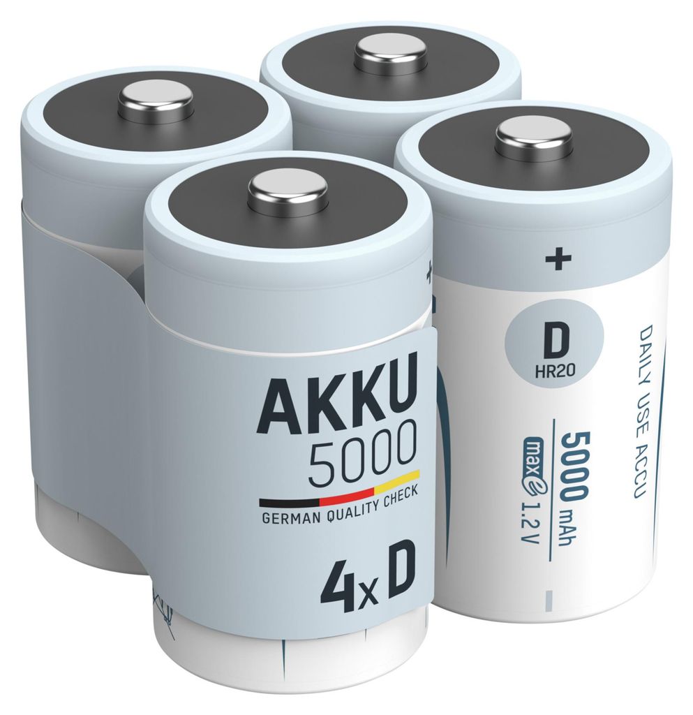 ANSMANN Akku D 5000mAh Mono NiMH 1,2V – 1000x Produktbild 